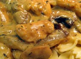 Kylling Stroganoff