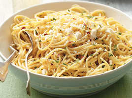 Hvidløgsspaghetti